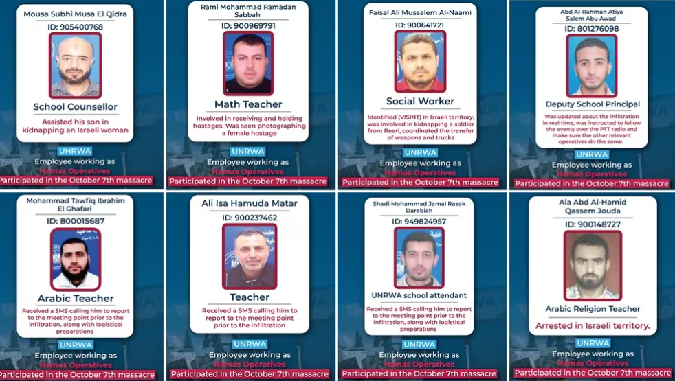 Quiénes son y qué hicieron: Israel reveló las identidades y los puestos de 8 empleados de la ONU que participaron de la masacre de Hamas
