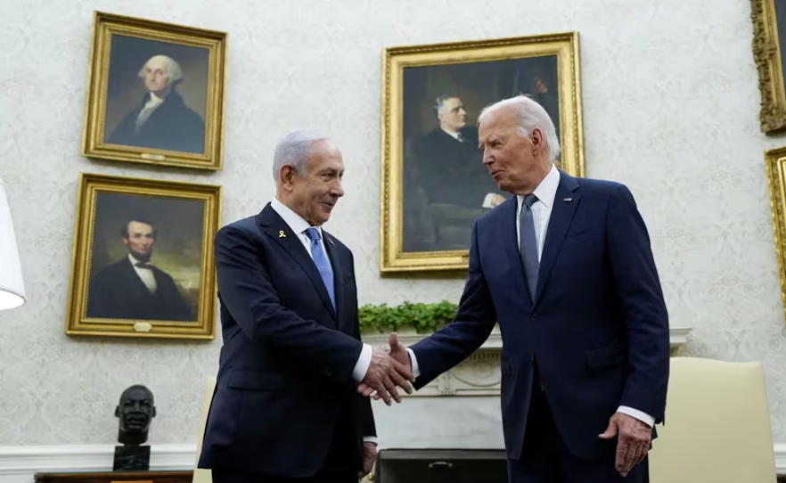 Joe Biden recibe a Benjamin Netanyahu en la Casa Blanca con la negociación para una tregua en Gaza como tema principal
