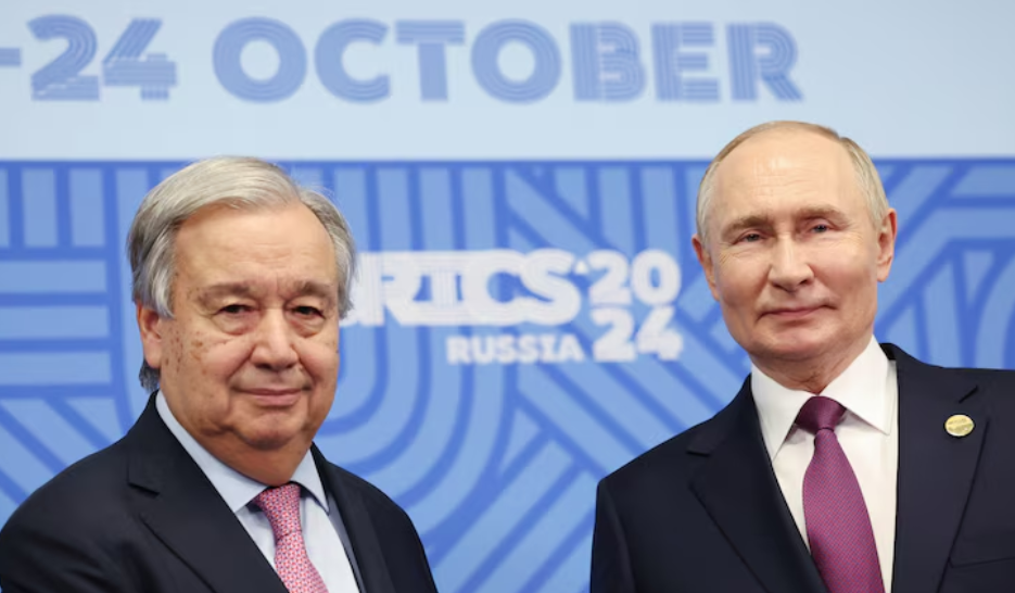 El secretario general de la ONU le dijo a Putin que la invasión de Rusia a Ucrania viola el derecho internacional